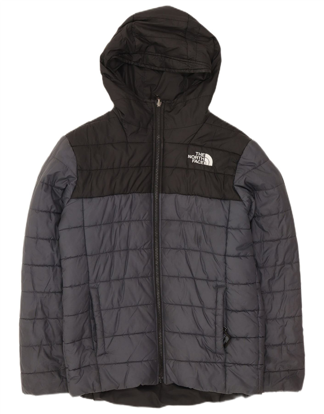 The North Face Chaqueta acolchada para niños 11-12 años Grande Gris Colorblock