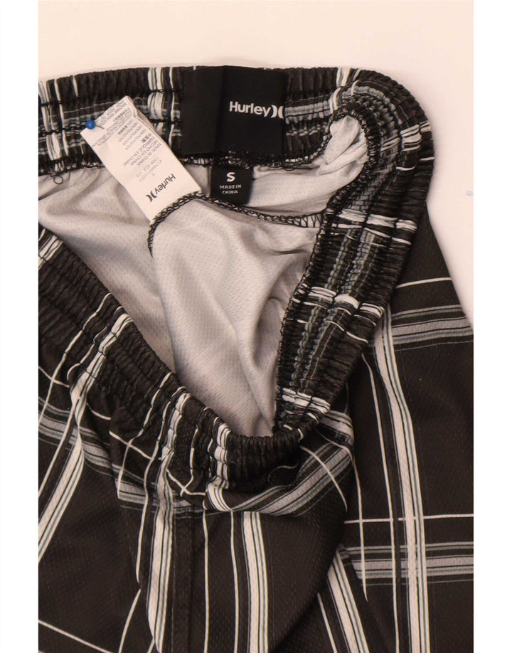 Hurley Shorts deportivos para niño 8-9 años Small Gris Cuadros Poliéster