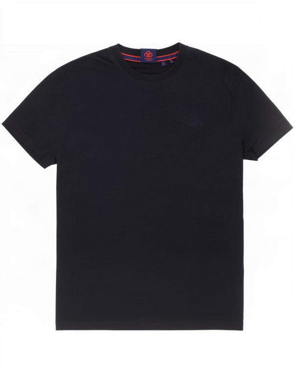 Superdry Camiseta para hombre Top Large Azul Marino Algodón