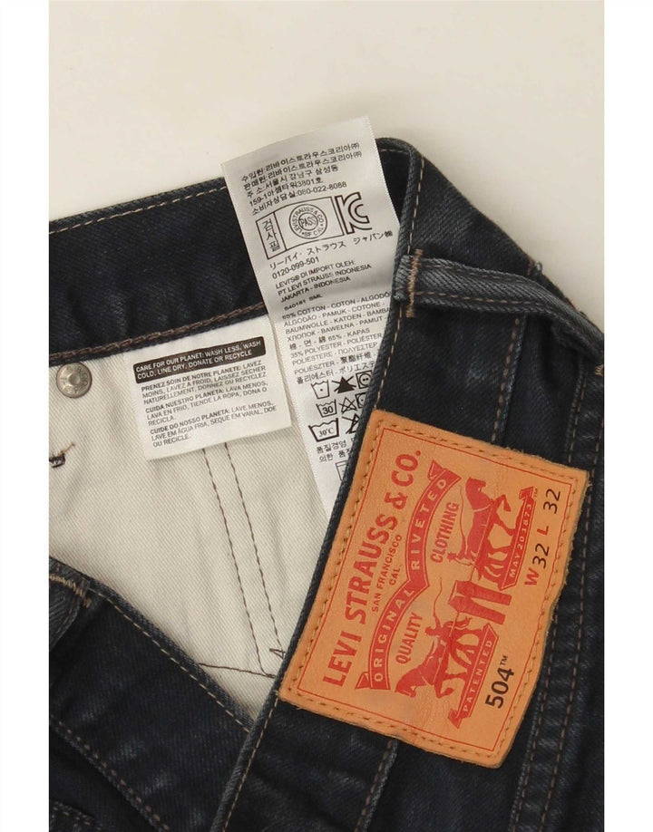 Levi's Jeans rectos 504 para hombre W32 L32 Algodón azul marino