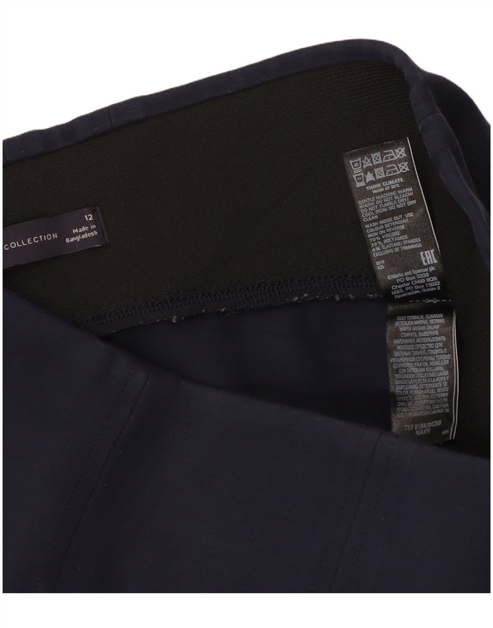 Marks & Spencer Leggings para mujer UK 44 Medium Azul marino Viscosa