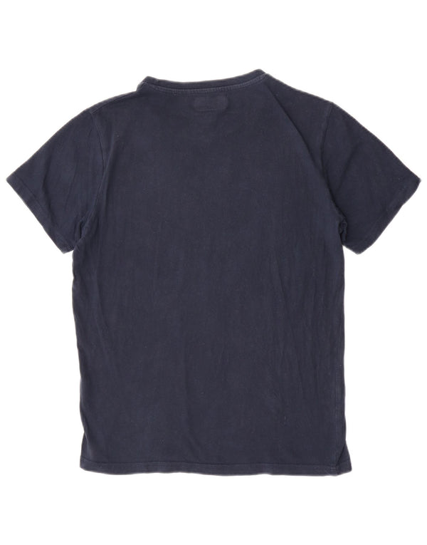 Kappa Hombre Camiseta Gráfica Top Small Azul Marino Algodón