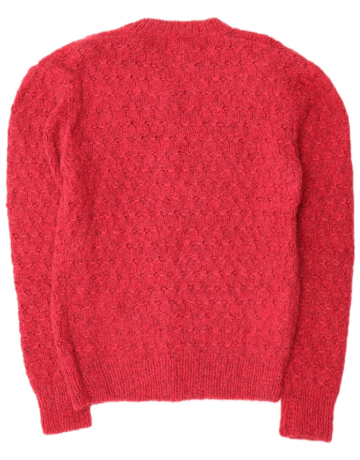 Vintage mujer jumper suéter Reino Unido 16 rojo grande