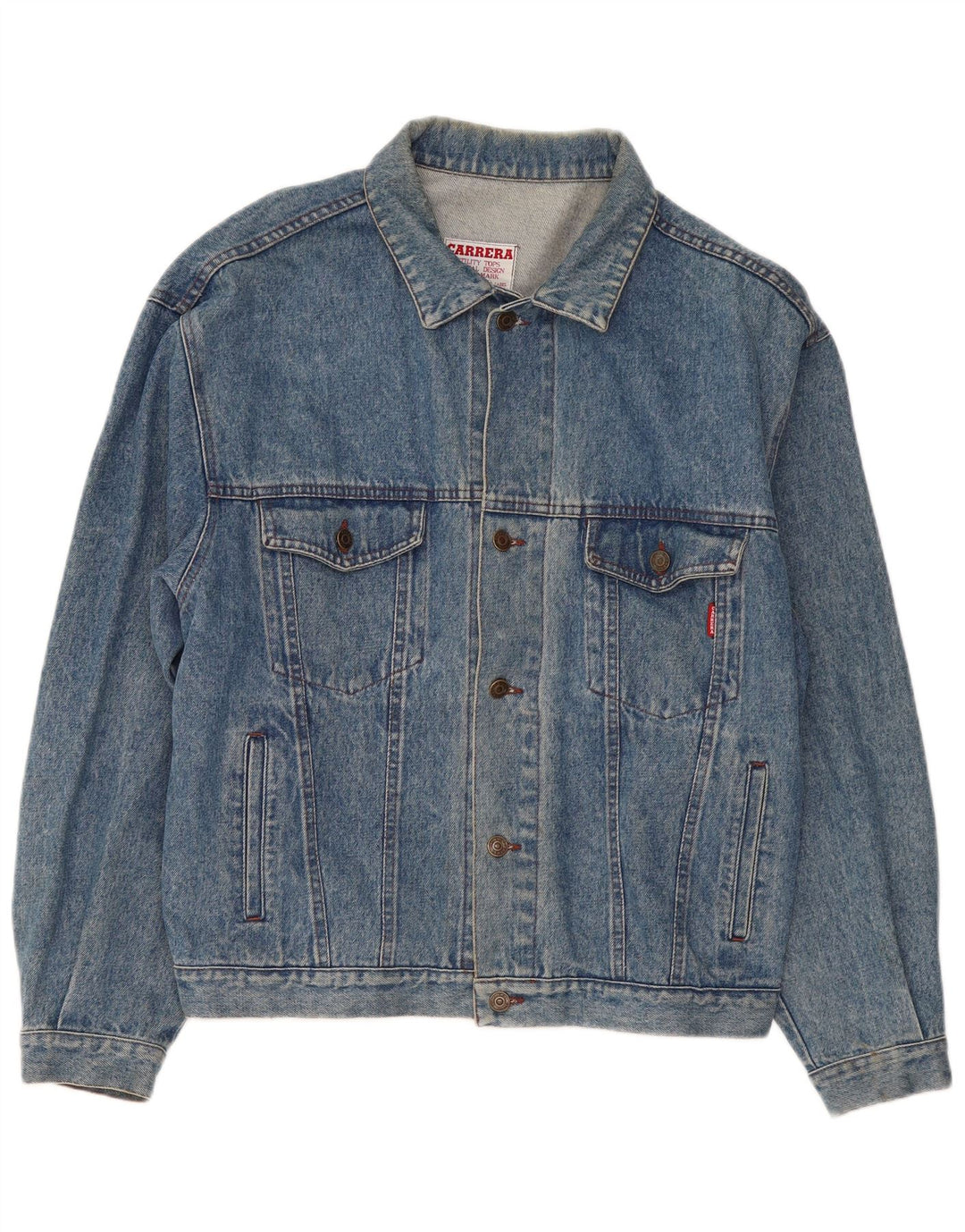 Carrera Chaqueta vaquera para hombre UK 40 Grande Algodón azul