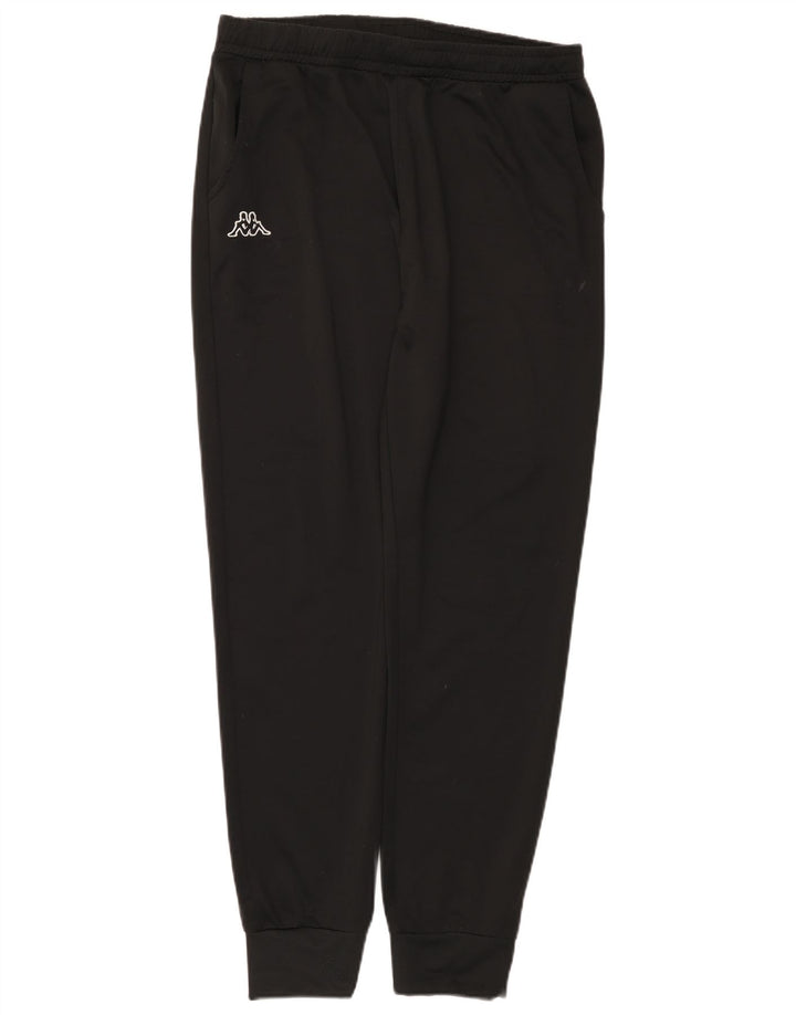 Kappa Hombre Pantalones De Chándal Joggers XL Negro Poliéster