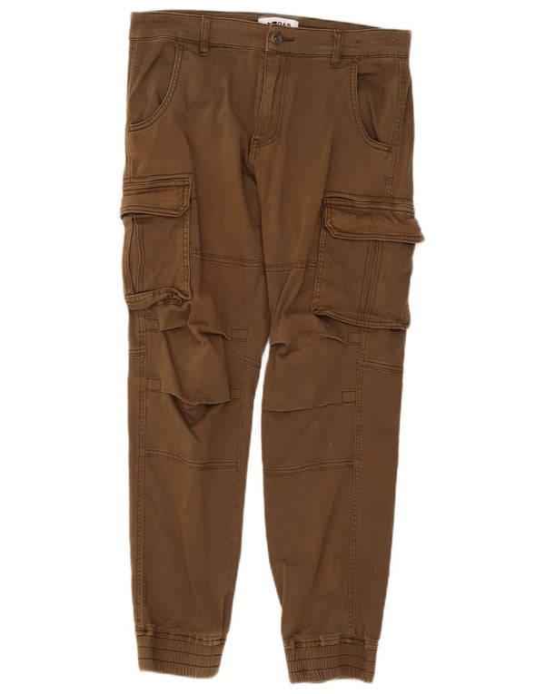 Gas Mens Joggers Cargo Pantalones Grande W34 L29 Beige