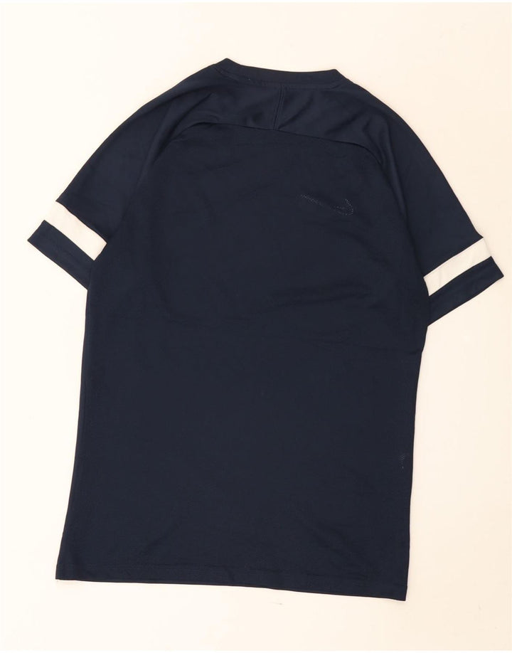 Camiseta Nike Dri Fit para hombre con bloques de color azul marino mediano