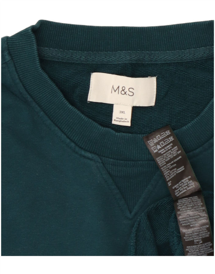 Marks & Spencer - Sudadera para hombre, talla 3XL, algodón verde