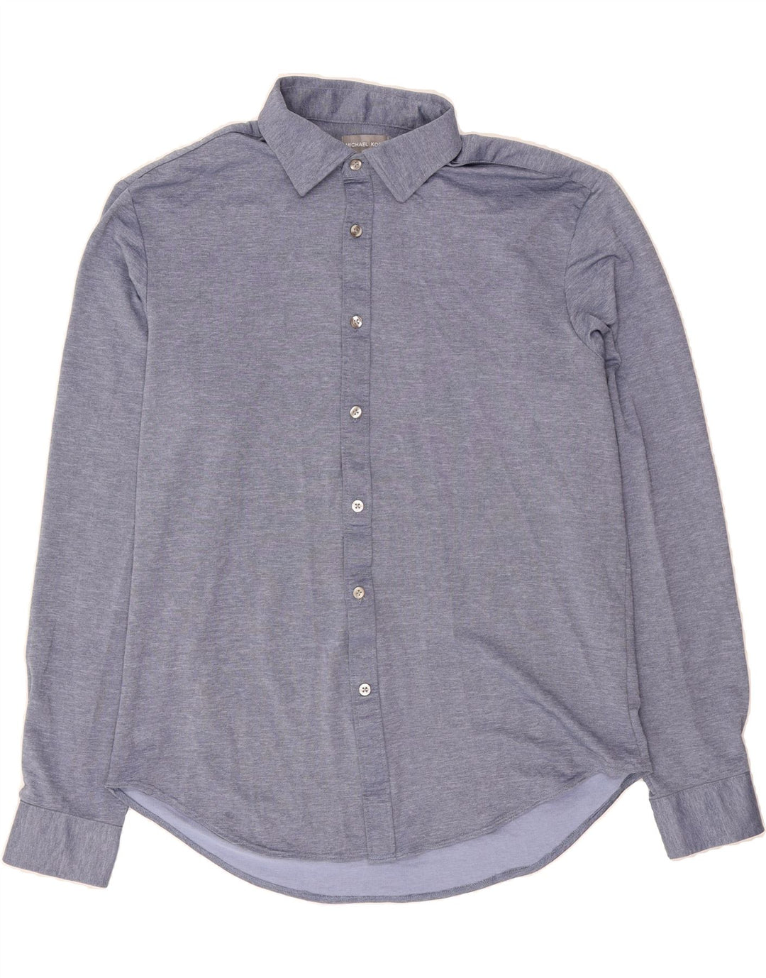 MICHAEL KORS Mens Slim Fit Shirt Size 16 Large Blue Polyester Vintage Michael Kors and Second-Hand Michael Kors from Messina Hembry 
