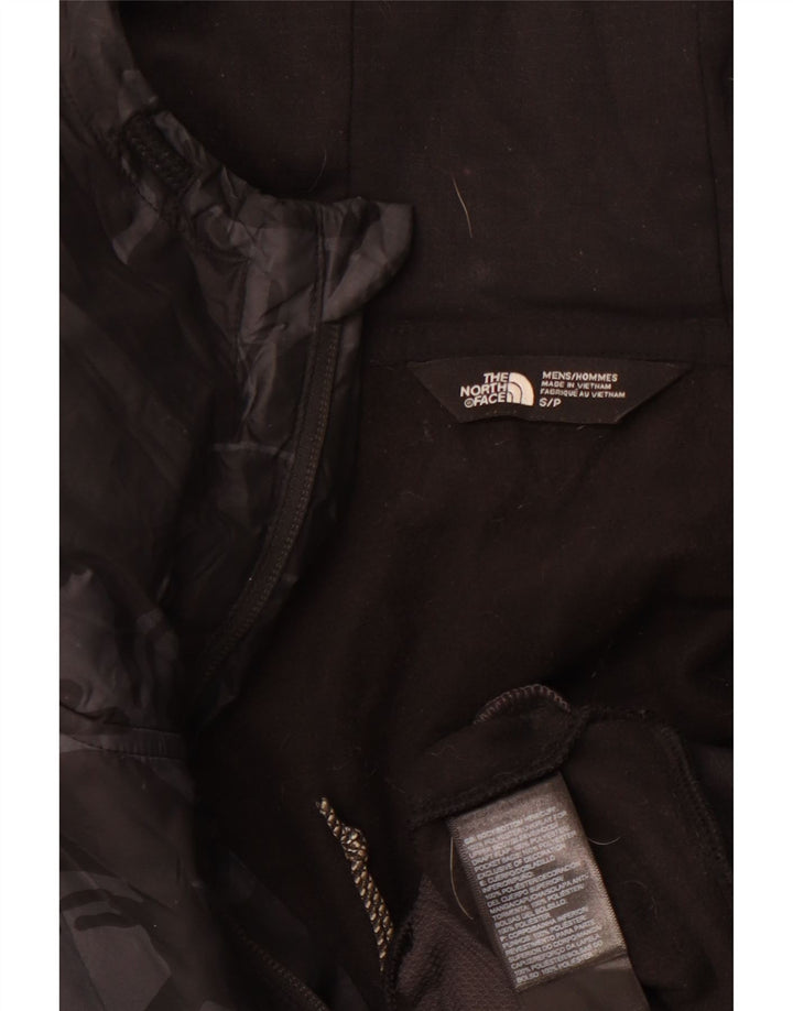 THE NORTH FACE Sudadera con capucha y cremallera gráfica para hombre, talla pequeña, deportiva negra