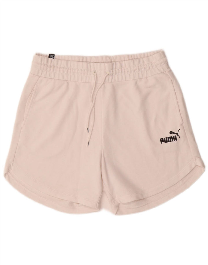 Puma - Pantalones cortos deportivos para mujer, talla 40, talla mediana, color blanco