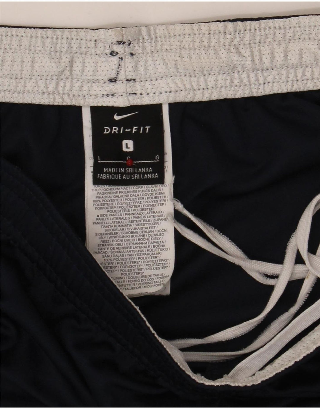 Nike - Pantalones cortos deportivos Dri Fit para hombre, talla grande, poliéster, color azul marino