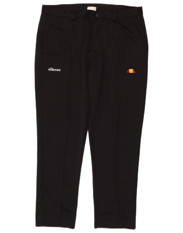 Ellesse Pantalón Chino Slim para Hombre XL W38 L28 Poliéster Negro