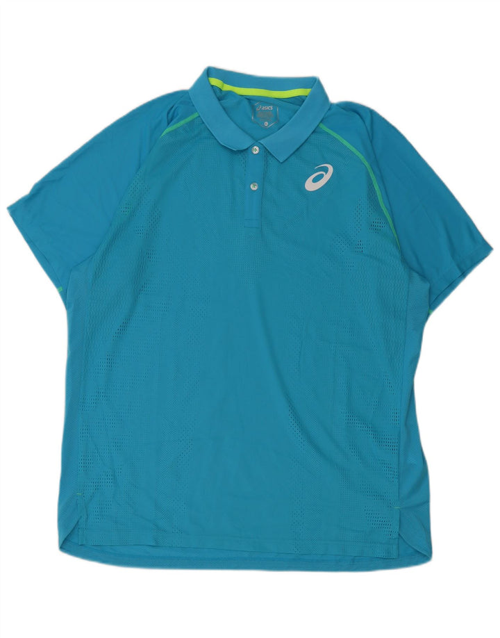 Polo Asics Hombre XL Poliéster Azul
