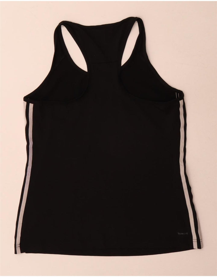 Adidas Mujer Climalite Chaleco Top UK 14 Medio Negro Poliéster