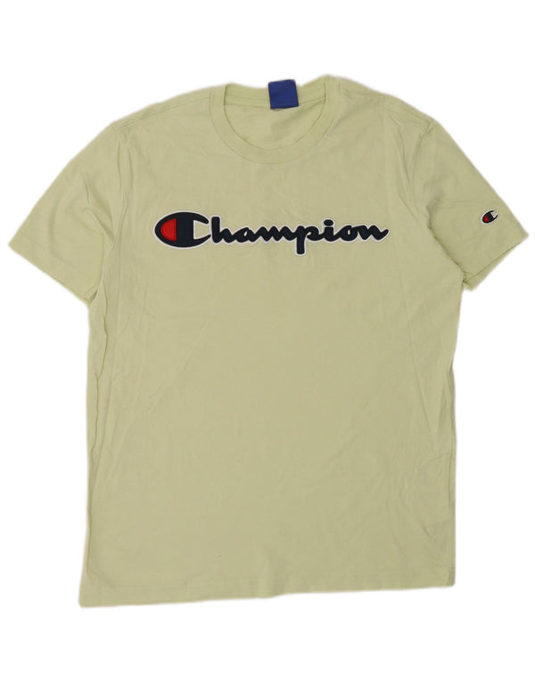Champion Camiseta Gráfica para Hombre Top Pequeño Algodón Verde