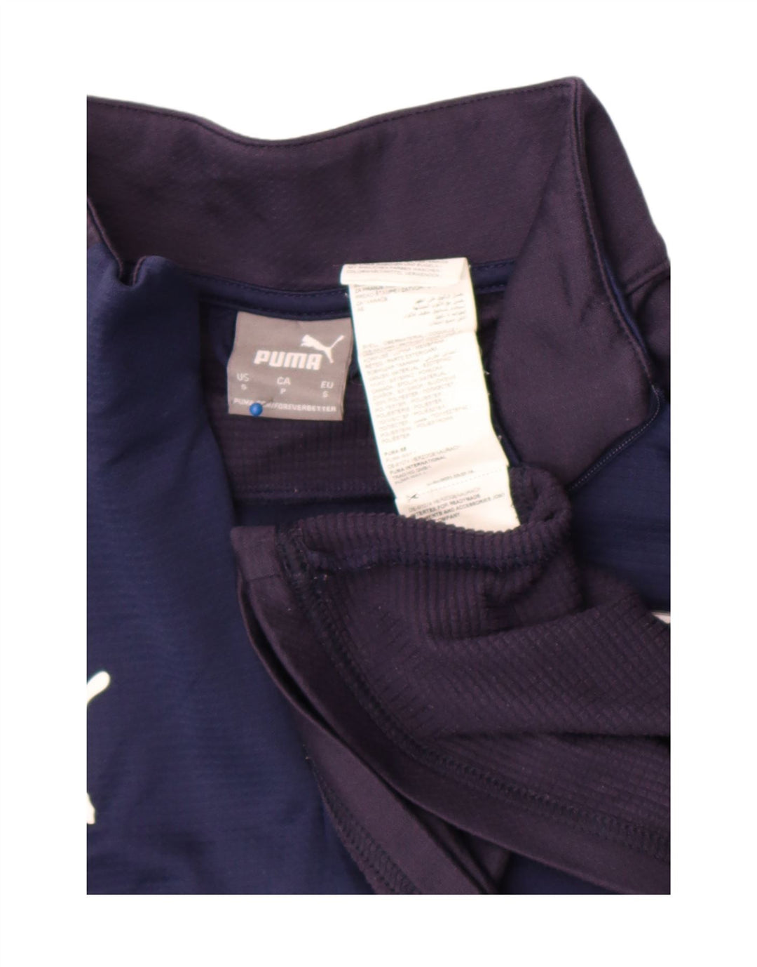 Puma Hombre Gráfico Jersey Chándal Top Pequeño Azul Marino Colorblock