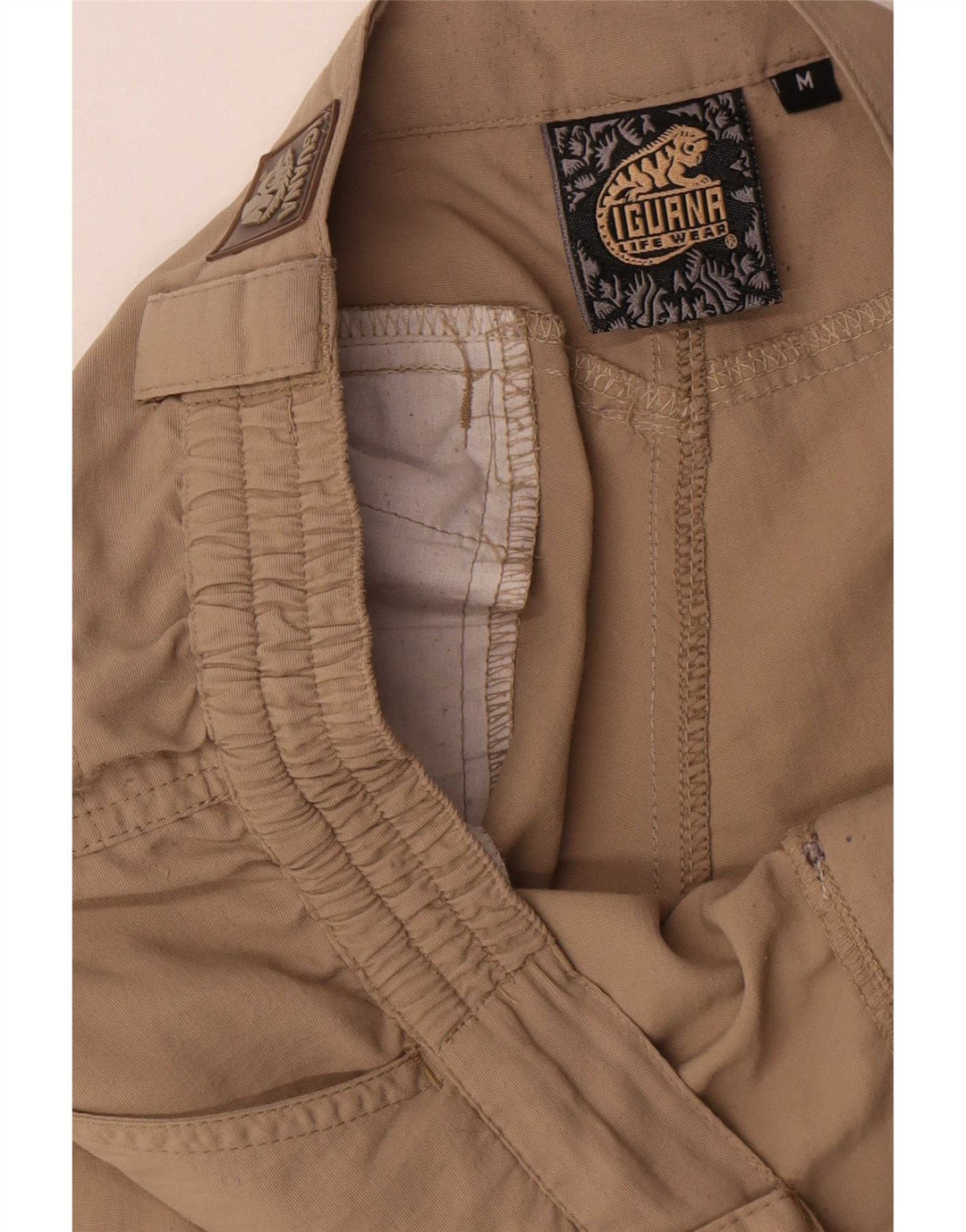 Pantalón Cargo Recto Iguana Hombre Poliamida Beige Medio