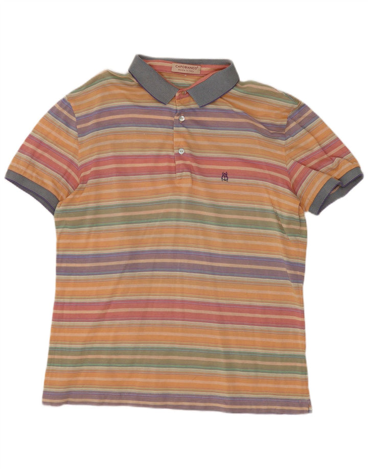 Polo Capobianco Hombre Mediano Rayas Multicolor