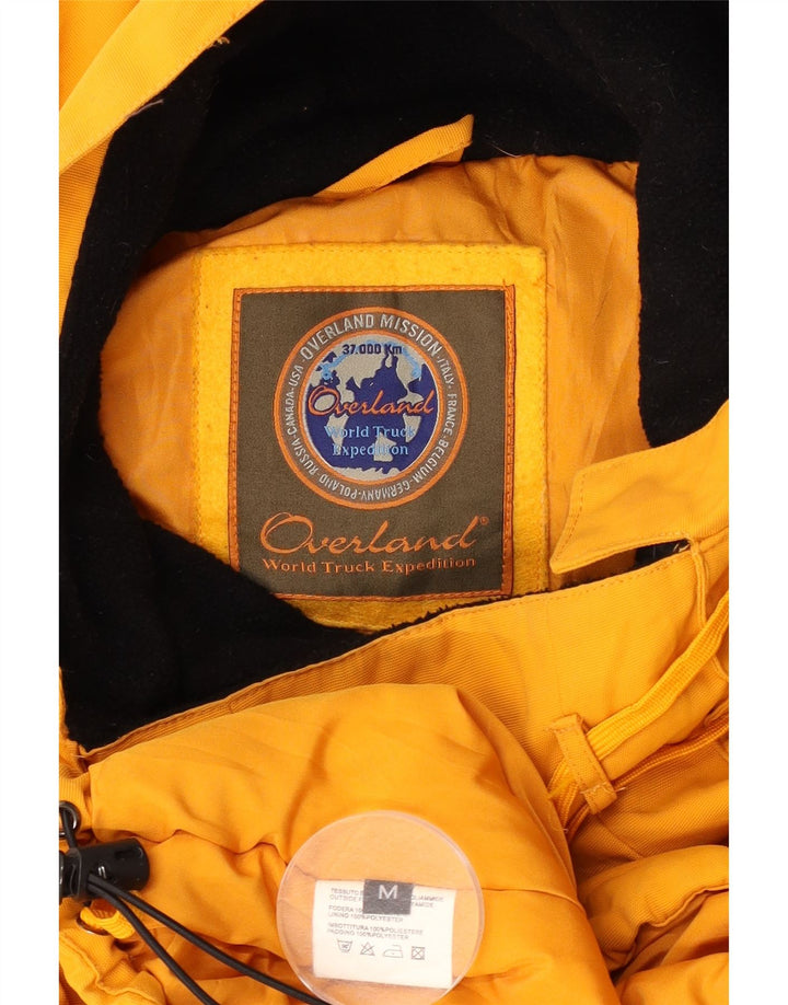 Overland Chaqueta de esquí anorak con capucha para hombre UK 38 Poliéster naranja medio