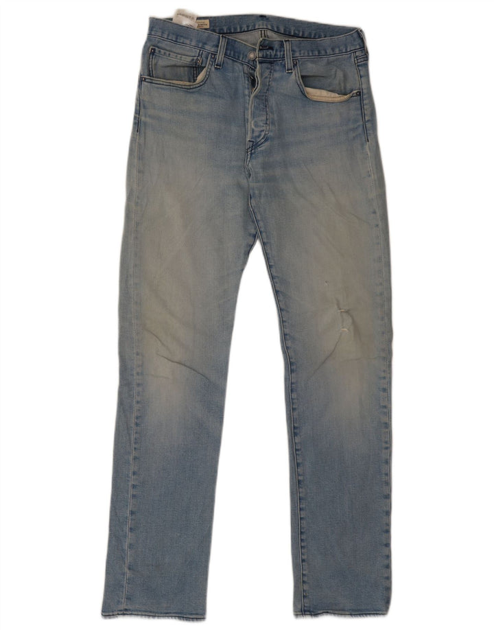 Levi's Jeans rectos desgastados 501 para hombre W31 L34 Algodón azul