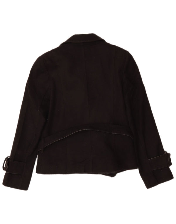 Pierre Cardin Chaquetón para mujer IT 46 Grande Poliéster negro