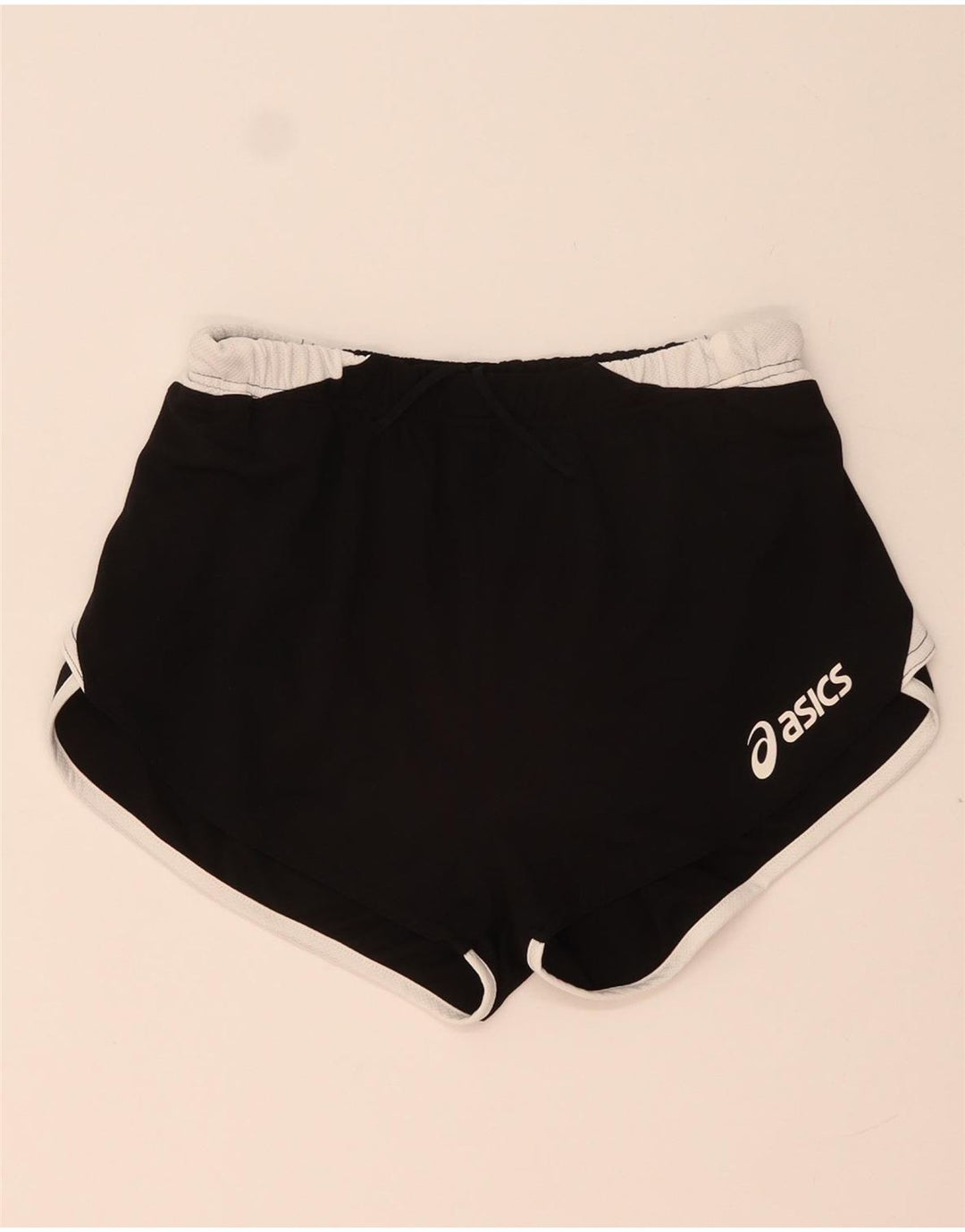 Asics Shorts deportivos gráficos para mujer UK 40 Mediano Negro Colorblock Poliéster