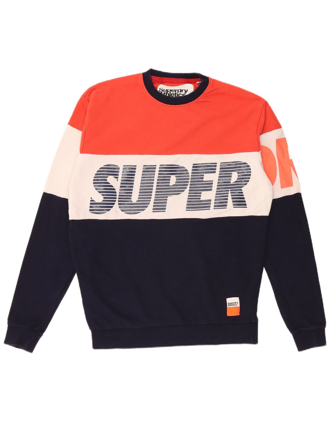 SUPERDRY Hombre Sudadera Loose Fit Jersey Pequeño Multicolor Colorblock