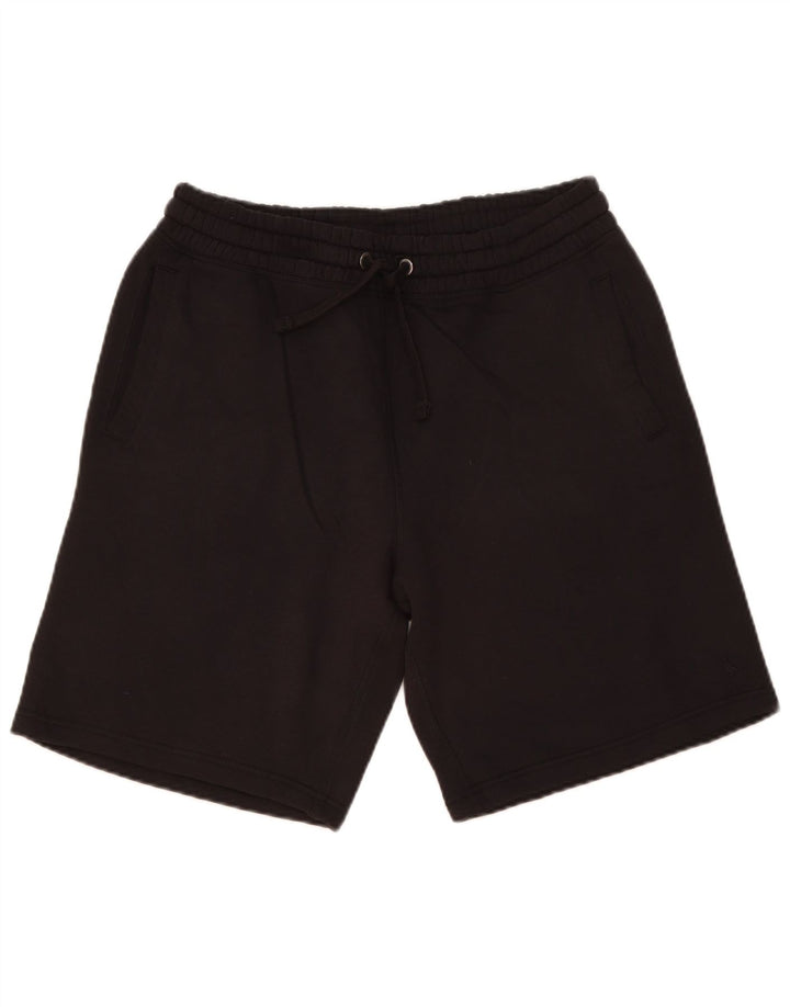 Jack Wills Pantalones cortos deportivos para hombre, tamaño grande, algodón negro