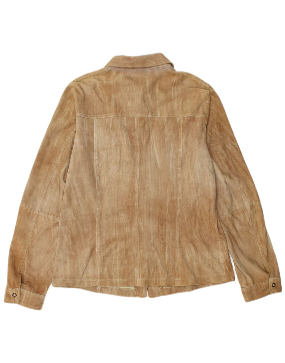 Marella Camisa de ante para mujer UK 46 Large Cuero marrón