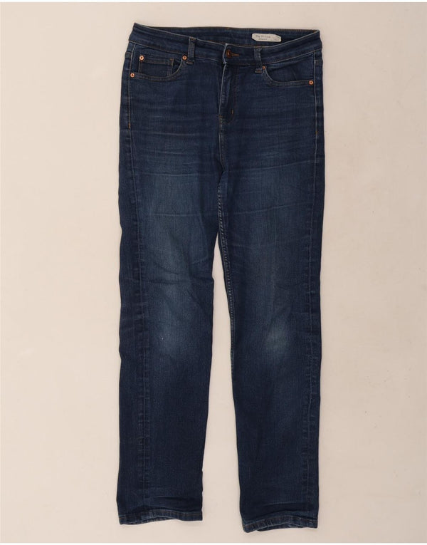 Marks & Spencer Jeans rectos The Sienna para mujer UK 12 Medium W30 L29 Azul