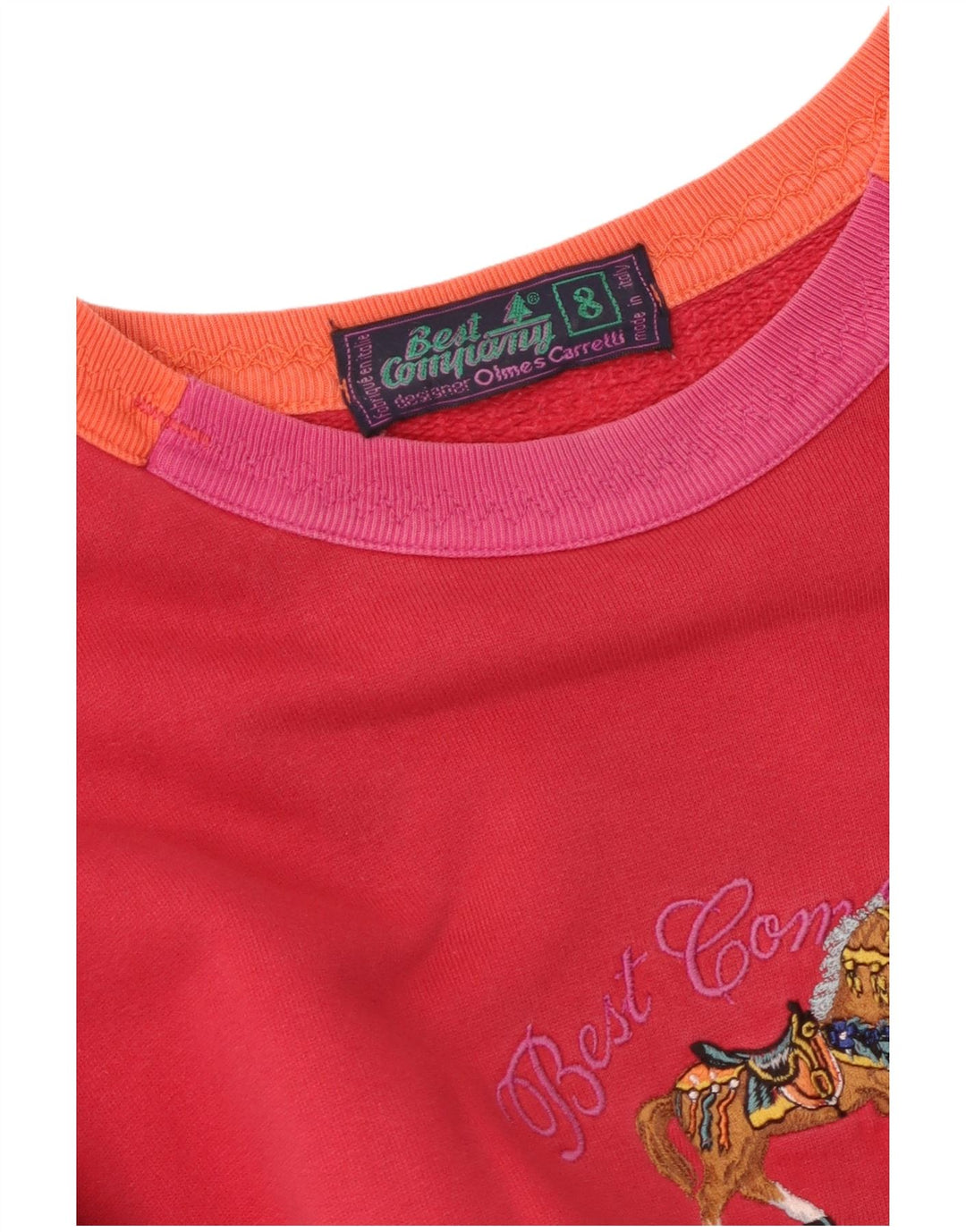 BEST COMPANY Sudadera con estampado gráfico extragrande para mujer UK 8 Small Red