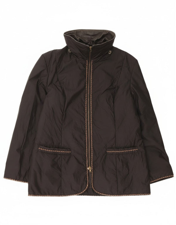 Chaqueta cortavientos vintage para mujer IT 48 XL Poliéster negro