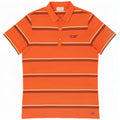 Polo Lotto Hombre Grande A Rayas Naranja