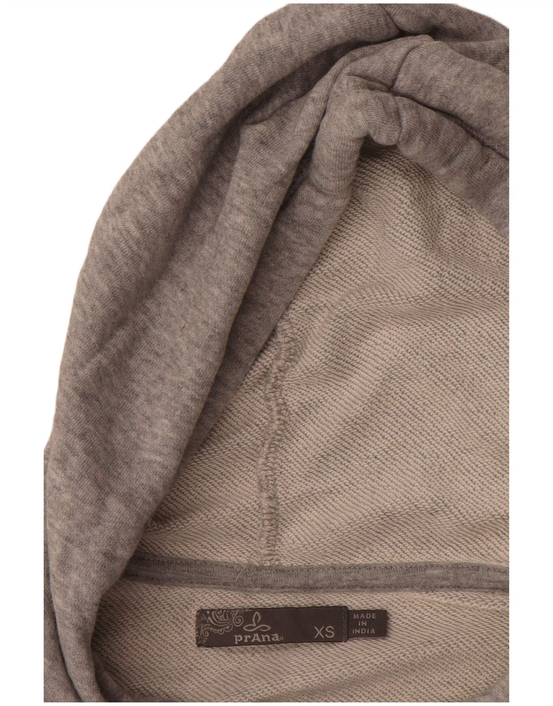 PRANA Jersey con capucha y gráfico extragrande para mujer UK 6 XS Gris
