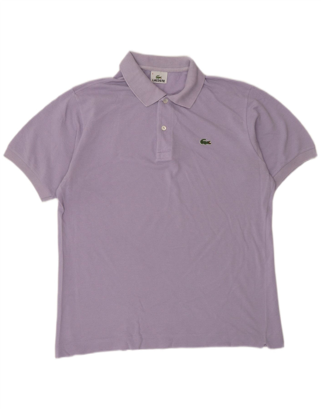 Polo Lacoste para hombre talla 4 mediano algodón morado