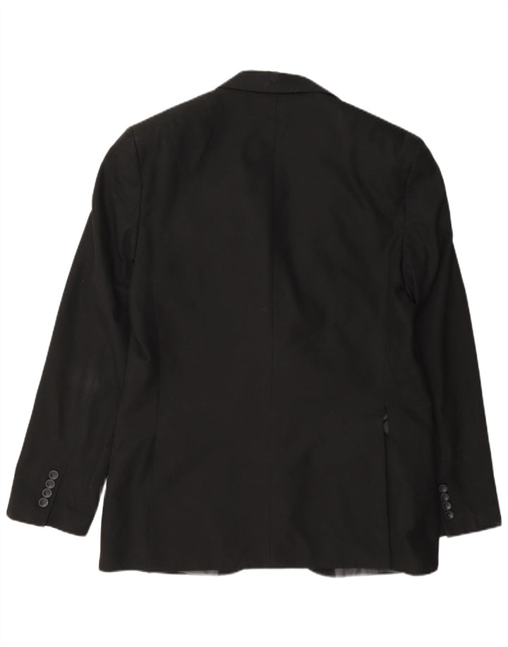 Marks & Spencer Chaqueta tipo blazer de 2 botones para hombre UK 40 Mediano Poliéster negro