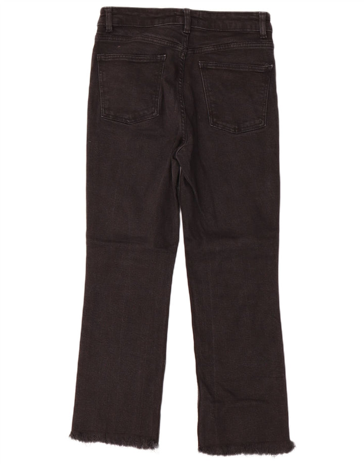 Zara Jeans Cortos Mujer EU 40 Mediano W30 L24 Negro
