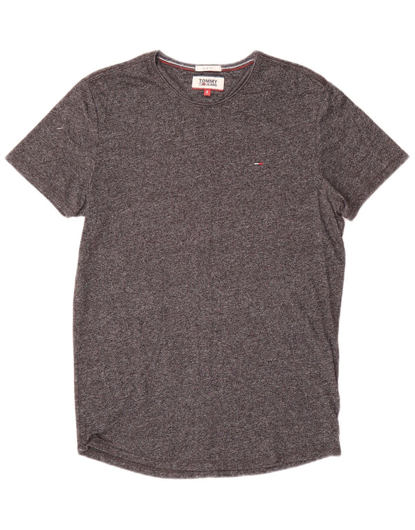 Tommy Hilfiger Camiseta Slim Fit para Hombre Top pequeño de algodón moteado en Gris