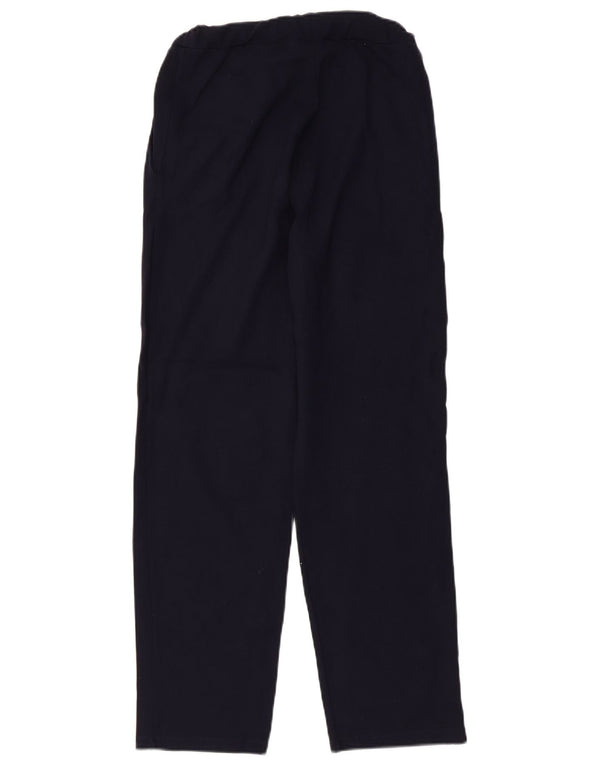 Zara Mujer Pantalón Chándal UK 8 Small Azul Marino Viscosa