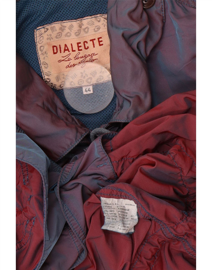 Chaqueta utilitaria vintage de gran tamaño para mujer IT 44 Poliamida azul medio