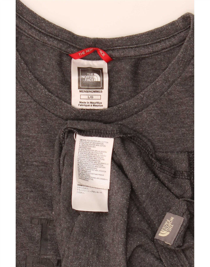 The North Face Camiseta gráfica para hombre Top grande de poliéster moteado gris