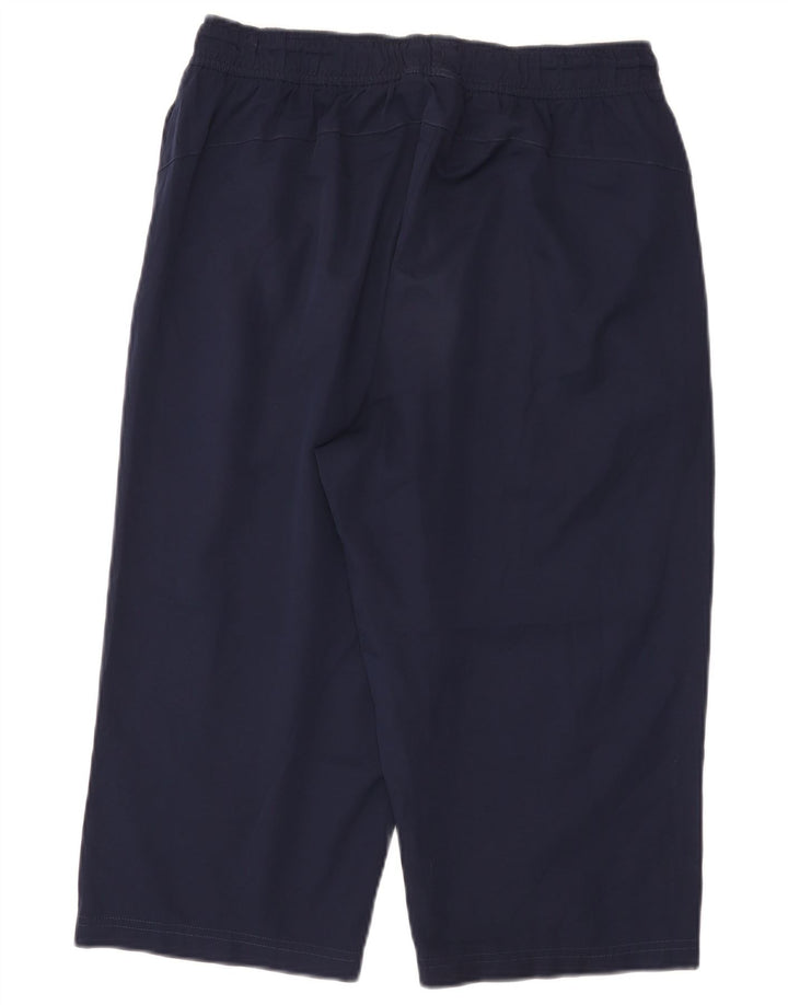 Puma Bermudas deportivas para hombre, talla grande, poliéster azul marino