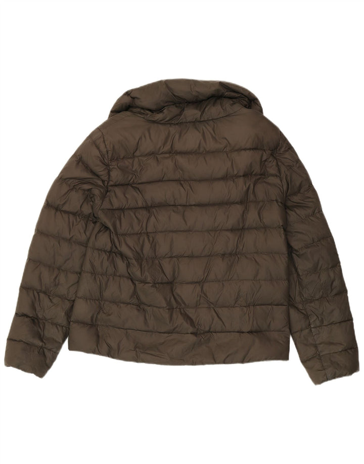 Zara Mujer Chaqueta Acolchada UK 46 Grande Caqui