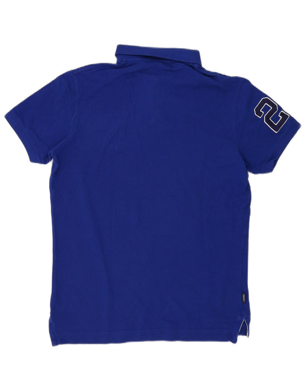 Superdry Polo Gráfico Para Hombre De Algodón Azul Marino Grande