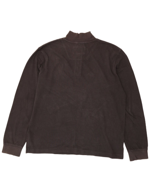 Timberland Hombre Earthkeepers Zip Neck Sudadera Jumper 2XL Marrón