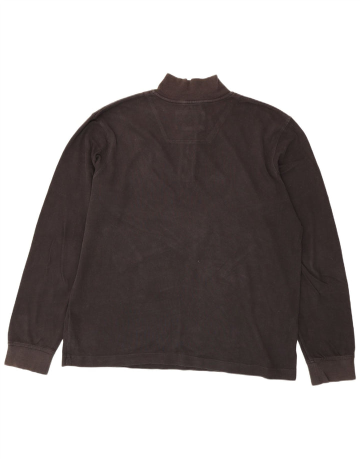 Timberland Hombre Earthkeepers Zip Neck Sudadera Jumper 2XL Marrón