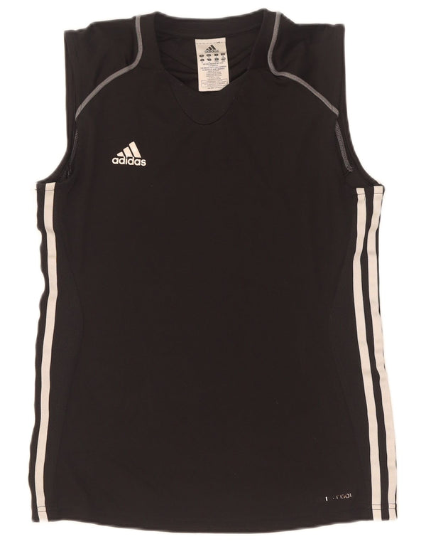 Adidas Mujer Climacool Chaleco Top UK 14 Medio Negro Poliéster