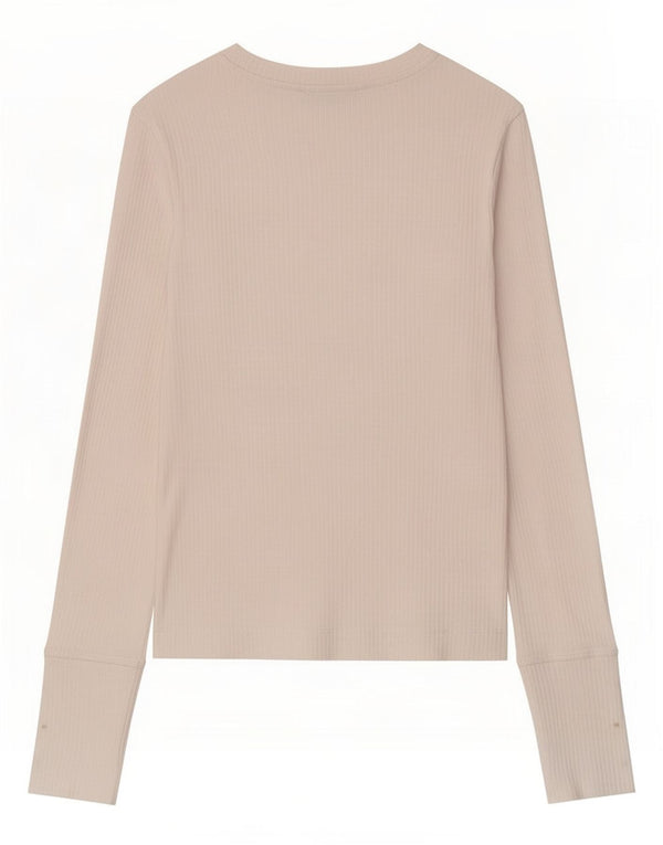 Zara Mujer Crop Top Manga Larga UK 8 Small Blanco