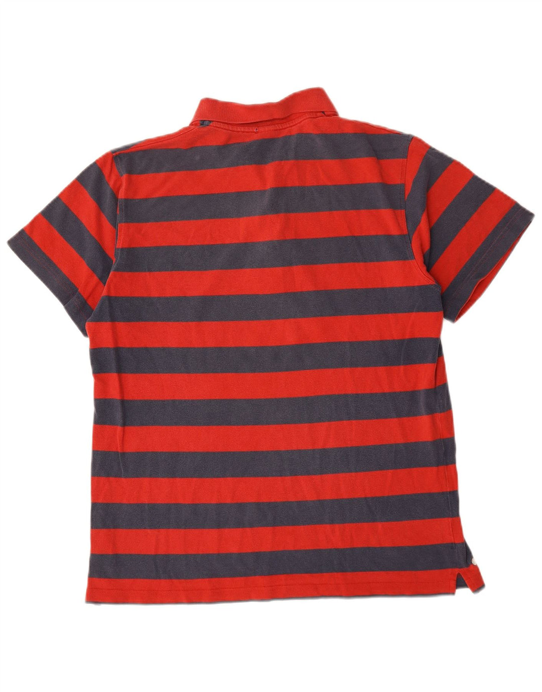 Polo Reebok Hombre Grande De Algodón A Rayas Rojas
